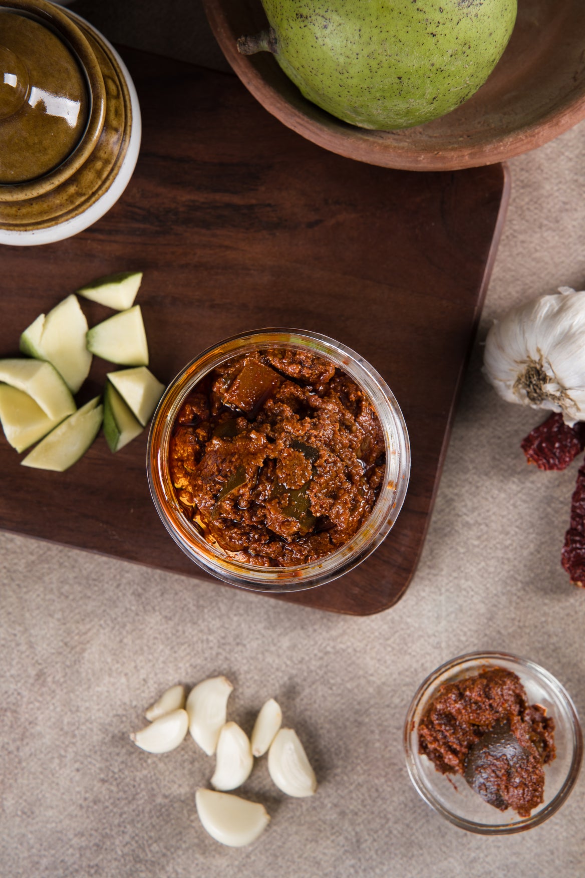 Garlic Avakaya (Mango) Pickle