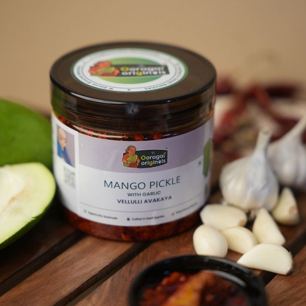 Mango with Garlic (Avakaya) Pickle — Refill Pack