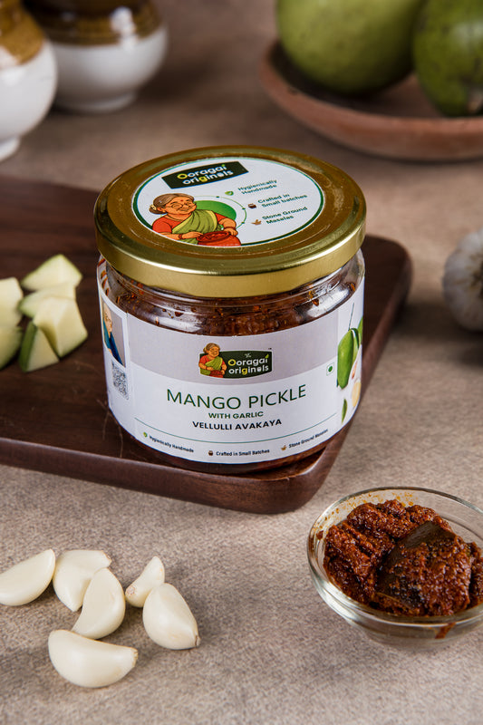 Garlic Avakaya (Mango) Pickle