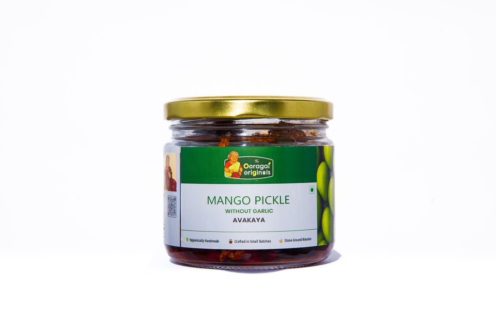 Mango without Garlic (Avakaya) Pickle