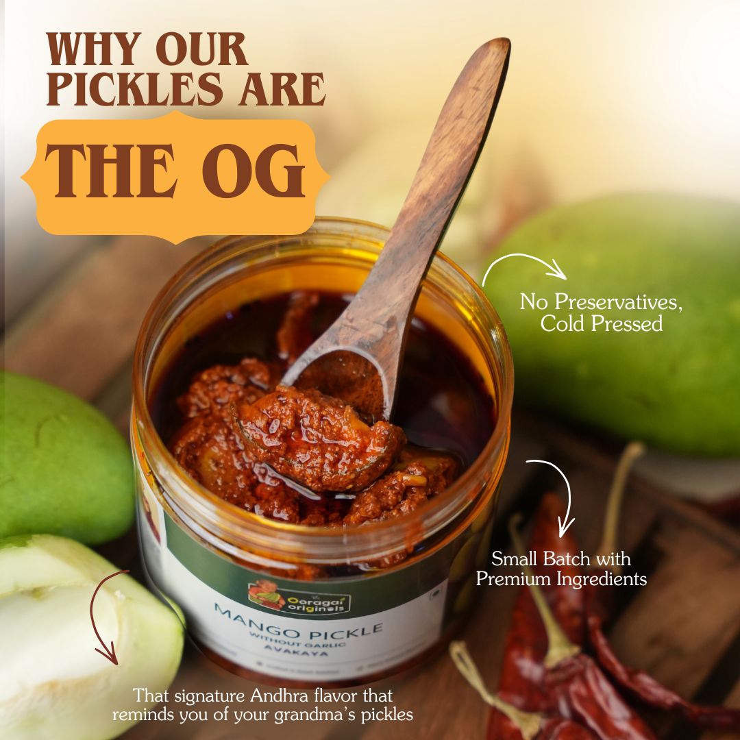 Mango without Garlic (Avakaya) Pickle — Refill Pack